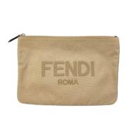 Pre-owned Fabric fendi-bags Fendi Vintage , Beige , Dames