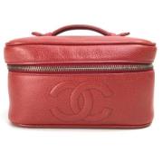 Pre-owned Leather chanel-bags Chanel Vintage , Red , Dames