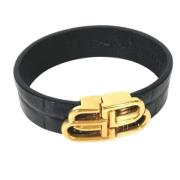 Pre-owned Leather bracelets Balenciaga Vintage , Black , Dames