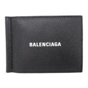 Pre-owned Leather wallets Balenciaga Vintage , Black , Heren