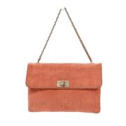 Pre-owned Suede chanel-bags Chanel Vintage , Pink , Dames