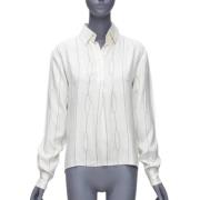 Pre-owned Silk tops Celine Vintage , White , Dames