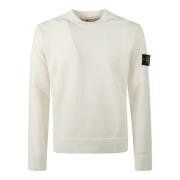 Stijlvolle Gebreide Trui voor Mannen Stone Island , White , Heren