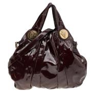 Pre-owned Leather totes Gucci Vintage , Brown , Dames