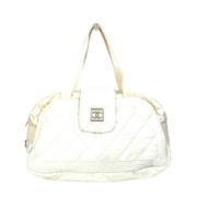 Pre-owned Fabric chanel-bags Chanel Vintage , White , Dames