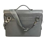 Pre-owned Leather louis-vuitton-bags Louis Vuitton Vintage , Gray , Da...