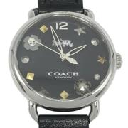 Pre-owned Stainless Steel watches Coach Pre-owned , Black , Dames