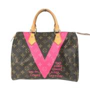 Pre-owned Fabric louis-vuitton-bags Louis Vuitton Vintage , Brown , Da...