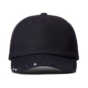 Rockstud Baseball Cap Zwarte Hoed Valentino Garavani , Black , Heren