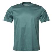 Luxe Filo di Scozia T-shirt Eton , Green , Heren