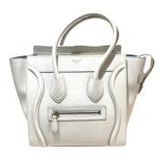 Pre-owned Leather handbags Celine Vintage , White , Dames