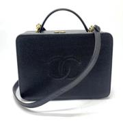 Pre-owned Leather chanel-bags Chanel Vintage , Black , Dames