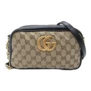 Pre-owned Canvas gucci-bags Gucci Vintage , Beige , Dames