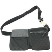 Pre-owned Canvas gucci-bags Gucci Vintage , Black , Heren