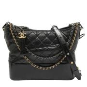 Pre-owned Leather chanel-bags Chanel Vintage , Black , Dames