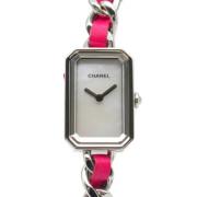 Pre-owned Stainless Steel watches Chanel Vintage , White , Dames