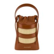 Mini The Rise bucket tas Alexander McQueen , Brown , Dames