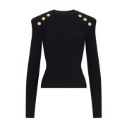 Zwarte Sweaters voor Mannen Balmain , Black , Dames