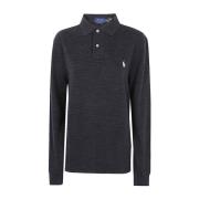 Zwart Marl Heather Gebreide Trui Ralph Lauren , Black , Heren