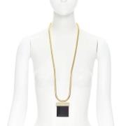 Pre-owned Metal necklaces Yves Saint Laurent Vintage , Yellow , Dames