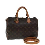 Pre-owned Canvas handbags Louis Vuitton Vintage , Brown , Dames