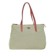 Pre-owned Nylon totes Prada Vintage , Beige , Dames