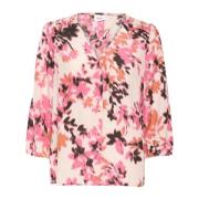 Grijze Chateau Blooms Shirt Blouse Saint Tropez , Multicolor , Dames