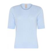 Round-neck Knitwear Skovhuus , Blue , Dames