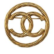 Pre-owned Metal chanel-jewelry Chanel Vintage , Yellow , Dames