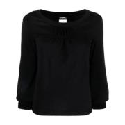 Pre-owned Wool tops Chanel Vintage , Black , Dames