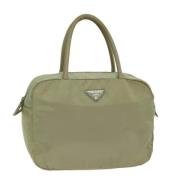 Pre-owned Nylon handbags Prada Vintage , Beige , Dames