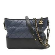 Pre-owned Leather chanel-bags Chanel Vintage , Black , Dames