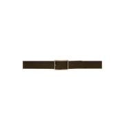 15276 Dark Brown Riem met Vierkante Gesp Depeche , Brown , Dames