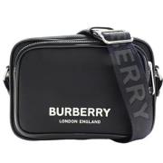 Pre-owned Nylon shoulder-bags Burberry Vintage , Black , Dames