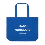 Boutique Athene Dazzling Blue Shopper Tas Mads Nørgaard , Blue , Dames