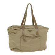 Pre-owned Nylon totes Prada Vintage , Beige , Dames