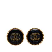 Pre-owned Yellow Gold earrings Chanel Vintage , Yellow , Dames