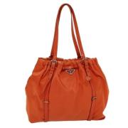 Pre-owned Nylon totes Prada Vintage , Orange , Dames