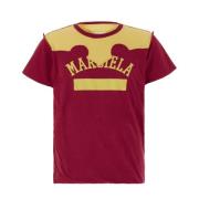 Casual Katoenen T-Shirt Maison Margiela , Red , Heren