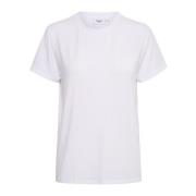 Basis Wit T-Shirt Saint Tropez , White , Dames