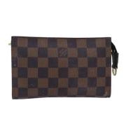 Pre-owned Canvas pouches Louis Vuitton Vintage , Brown , Dames