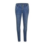 Skinny Jeans Cream , Blue , Dames