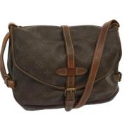 Pre-owned Canvas louis-vuitton-bags Louis Vuitton Vintage , Brown , Da...