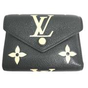 Pre-owned Leather wallets Louis Vuitton Vintage , Black , Dames