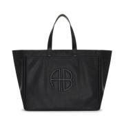 Grote Rio Tote Tas Anine Bing , Black , Dames