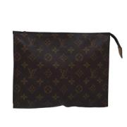 Pre-owned Canvas pouches Louis Vuitton Vintage , Brown , Dames