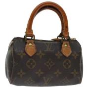 Pre-owned Canvas handbags Louis Vuitton Vintage , Brown , Dames