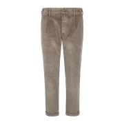 Slimme Crop Henry Pant in Elephant Grey Jacob Cohën , Beige , Heren