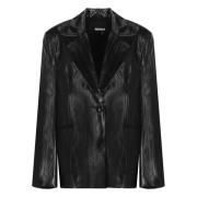 Zwarte Viscose Blazer Peak Revers Rotate Birger Christensen , Black , ...