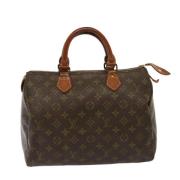 Pre-owned Canvas handbags Louis Vuitton Vintage , Brown , Dames